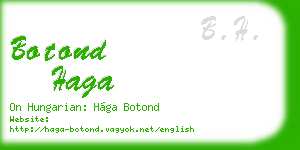 botond haga business card